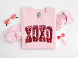 Not Real Glitter! Valentines Day Sweatshirt, Valentines Day Sweater, Valentine Sweatshirt for Teacher Valentines Sweater Galentines Day Gifts XOXO