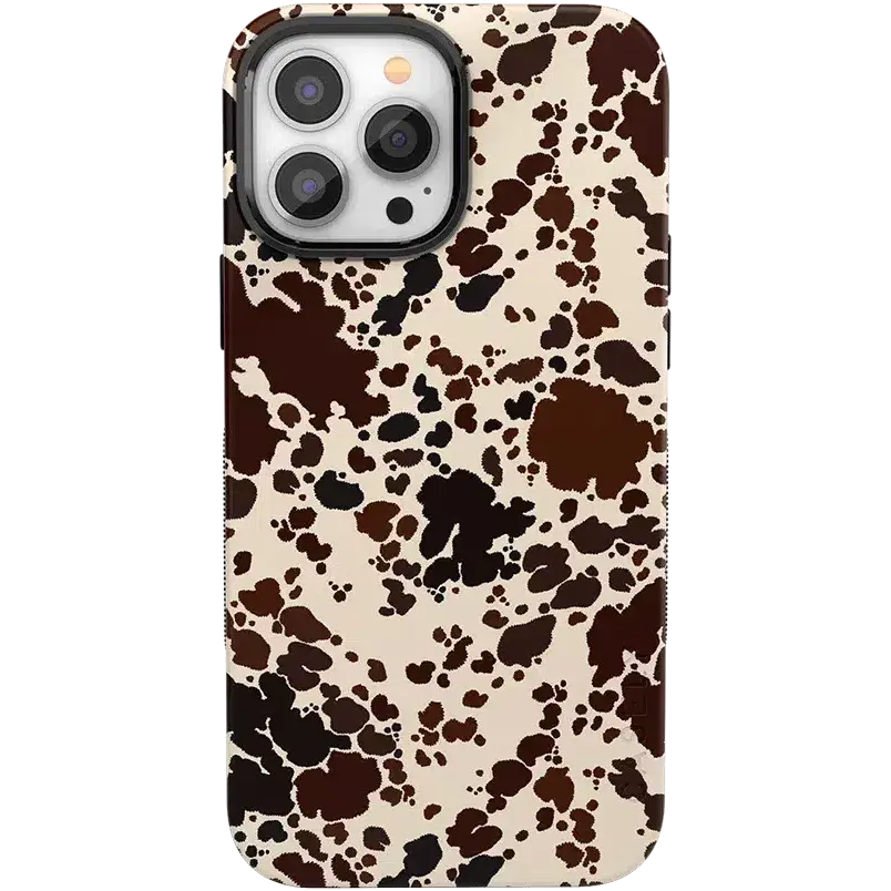 Casely iPhone 13 Pro Max Case | Cowgirl Envy | Cow Print | Bold Protective Design | Compatible with MagSafe