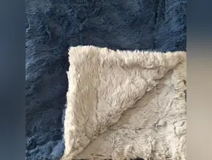 Blanket: Luxe Cuddle Marble Cloud on Luxe Cuddle Marble Chambray