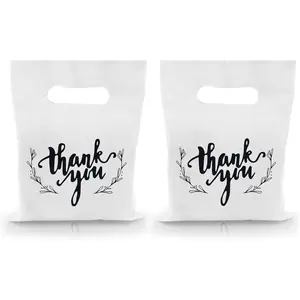 100 pieces of small thank you bags plastic gift bags party gift bags