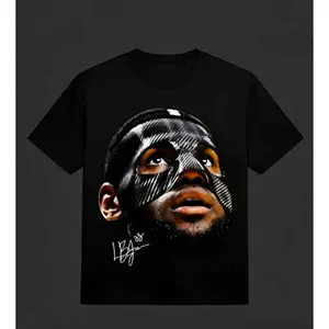 Retro Graphic 90s TShirt For Men LJ23  Exclusive Merchandising Jumbo Round Neck, Short Sleeves, OneFace Print, Vintage Clothing For Basketball Fans, Comfortable And Stylish Sports TShirt With Impact Design. James Style 'The Last Dance'! Easter Gifts