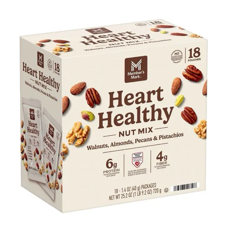 Member's Mark Heart Healthy Nut Mix Multipack, 1.4 oz., 18 pk.