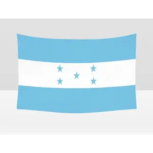 Honduras Honduran Flag | 3x5 feet | Printed 150D - Indoor/Outdoor, Vibrant Colors,  Quality Polyester, Light Peach bedroom Tapestry Ornaments