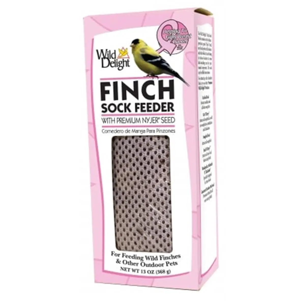 D&d Commodities Ltd. 383040 13 Oz Pink Mesh Sock Finch Feeder