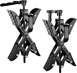 Nilight Wheel Chock Stabilizer, 2PCS X-Chocks Wheel Stabilizer for Travel Trailers, Fits 3" to 10" Wheel Gaps, Heavy Duty RV Scissor Tire Locking Chocks for Campers Travel Trailers Trucks