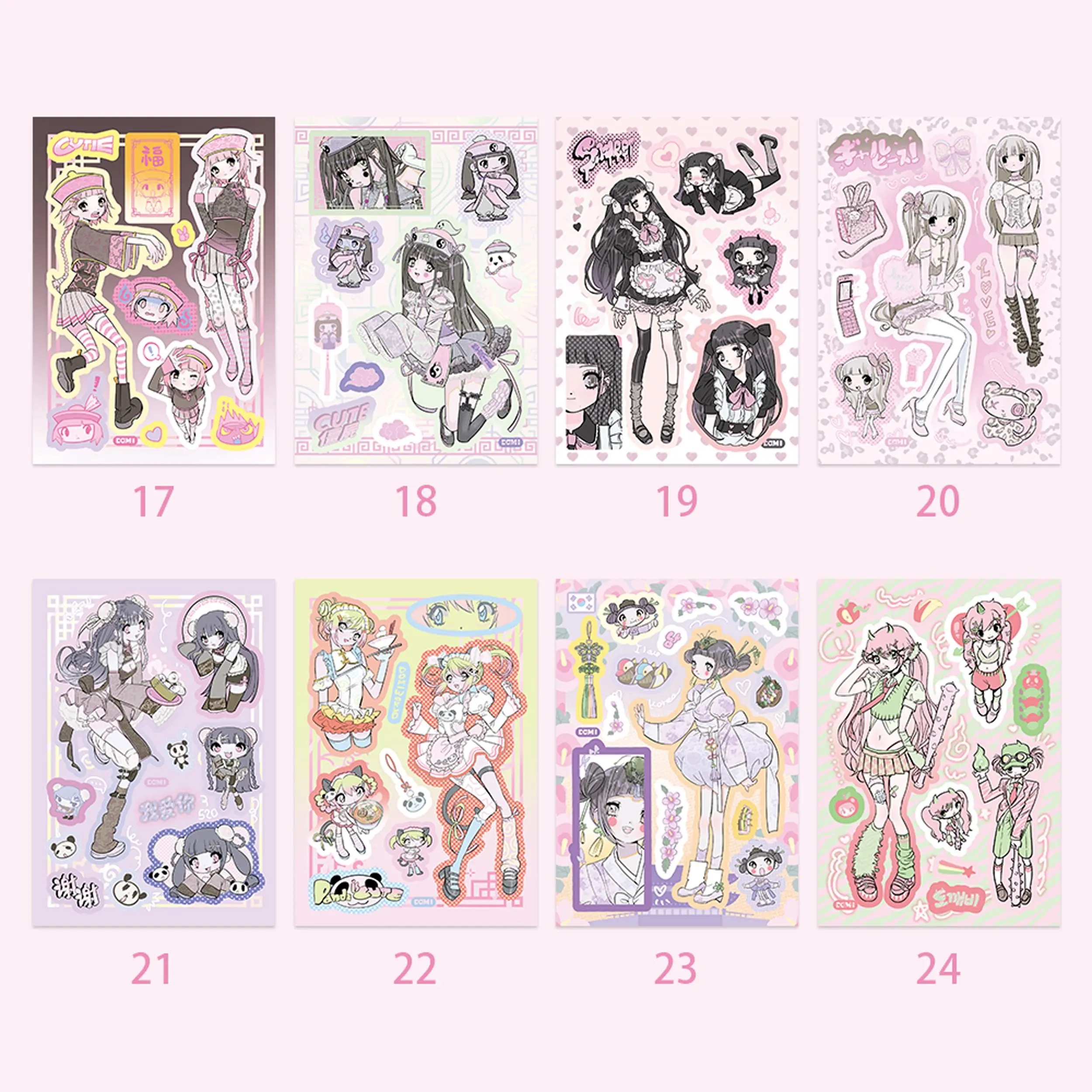1/8/32 Pcs Domi Sticker Book New Product Korean Stickers Girl's Hand Account Guka Character DIY Stickers Decoration
