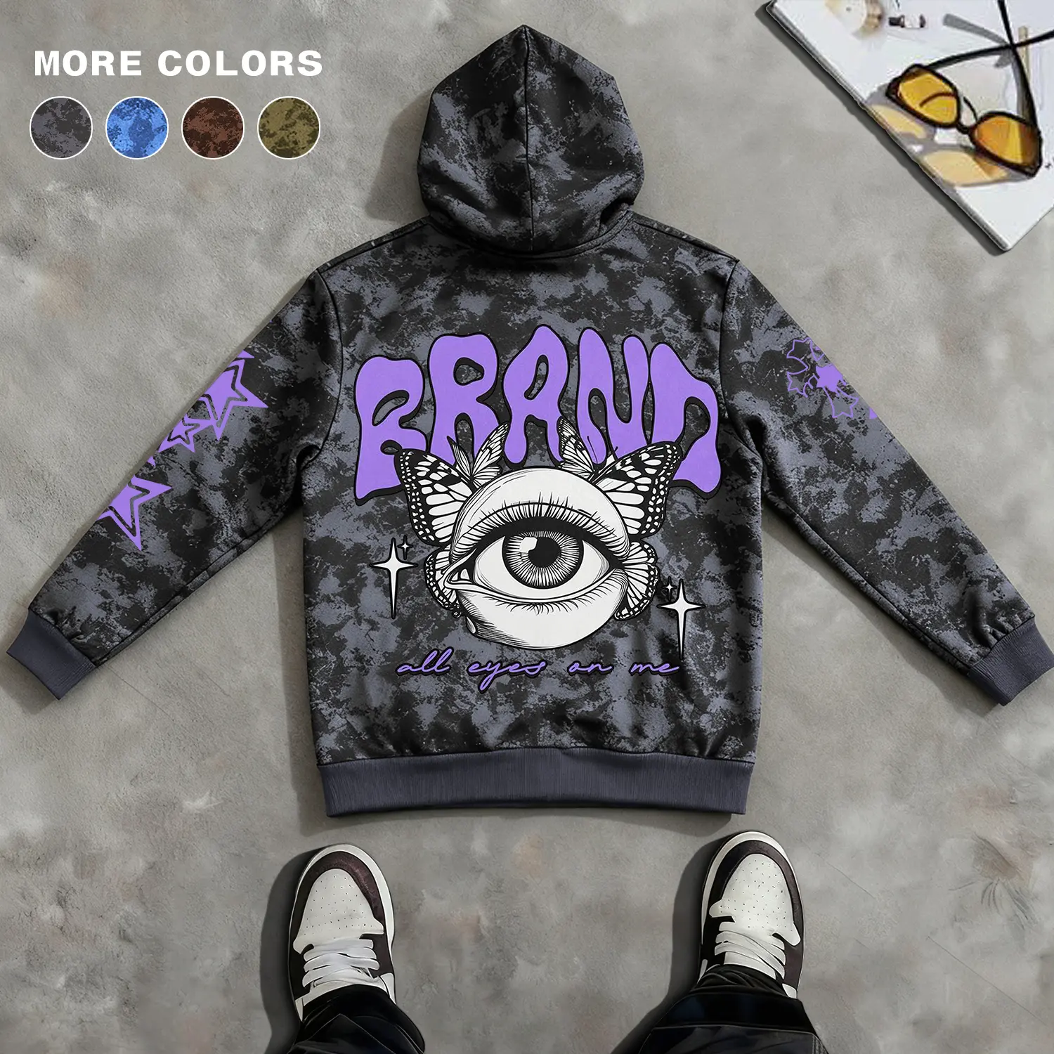Men's Zip-Up Hoodie Casual Sporty Streetwear Relaxed Fit Unisex