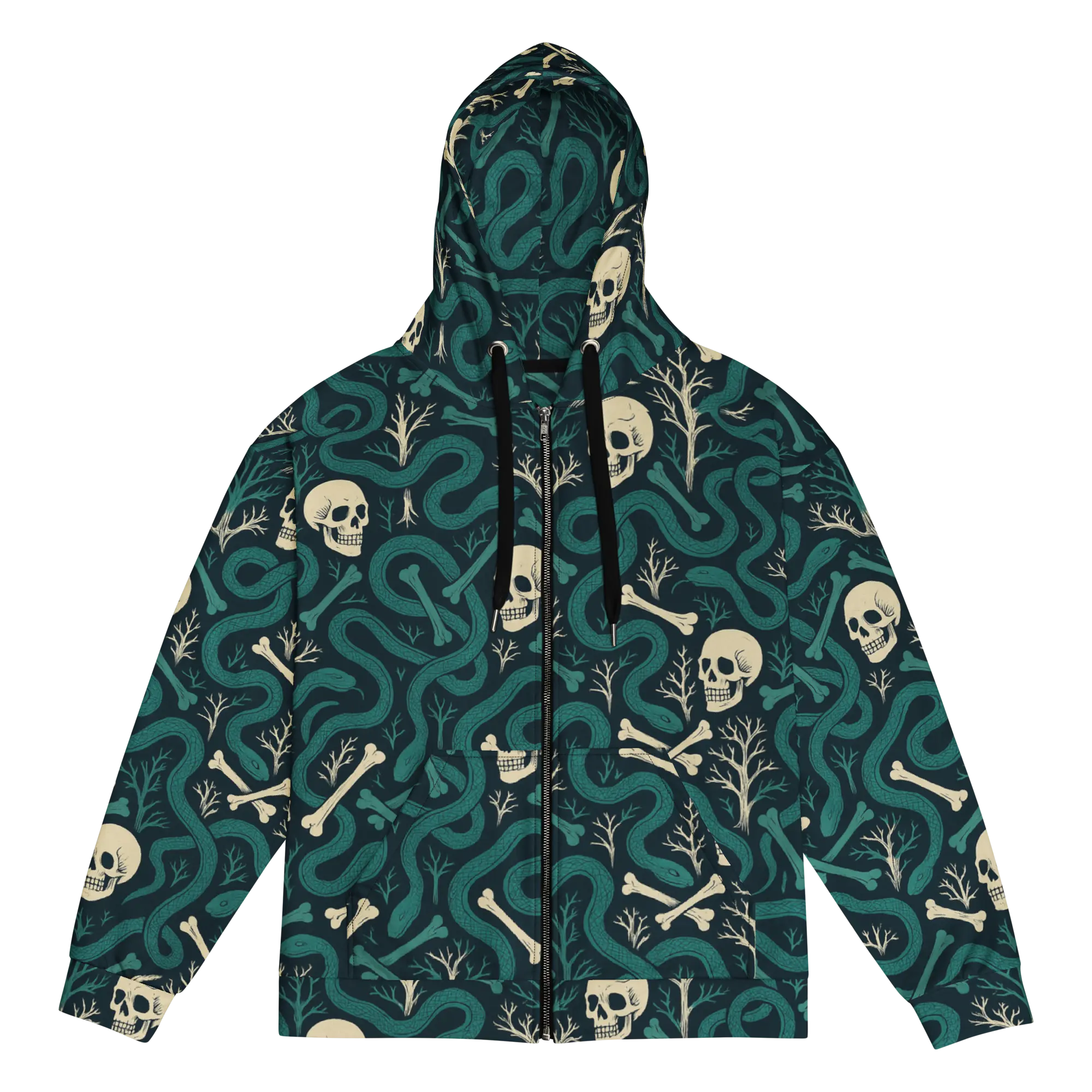 Dark Forest Python Pack Premium Zip Hoodie