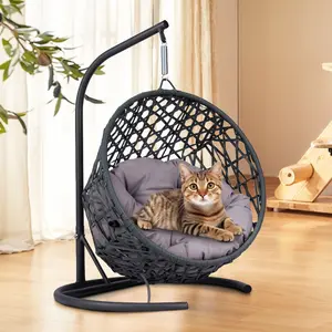 WhiskerRest Cat Swing Bed w/ Cushion