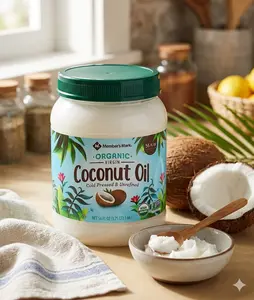 Member Mark Organic Virgin Coconut Oil, 56 Fl Oz of Cold Pressed and Unrefined Coconut Oil
