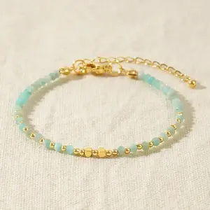 Tiny beaded Crystal bracelet dainty natural gemstone bracelet | dainty anklet | gift for friends | friendship bracelet | beaded bracelet | yoga bracelet | healing crystal | spiritual protection