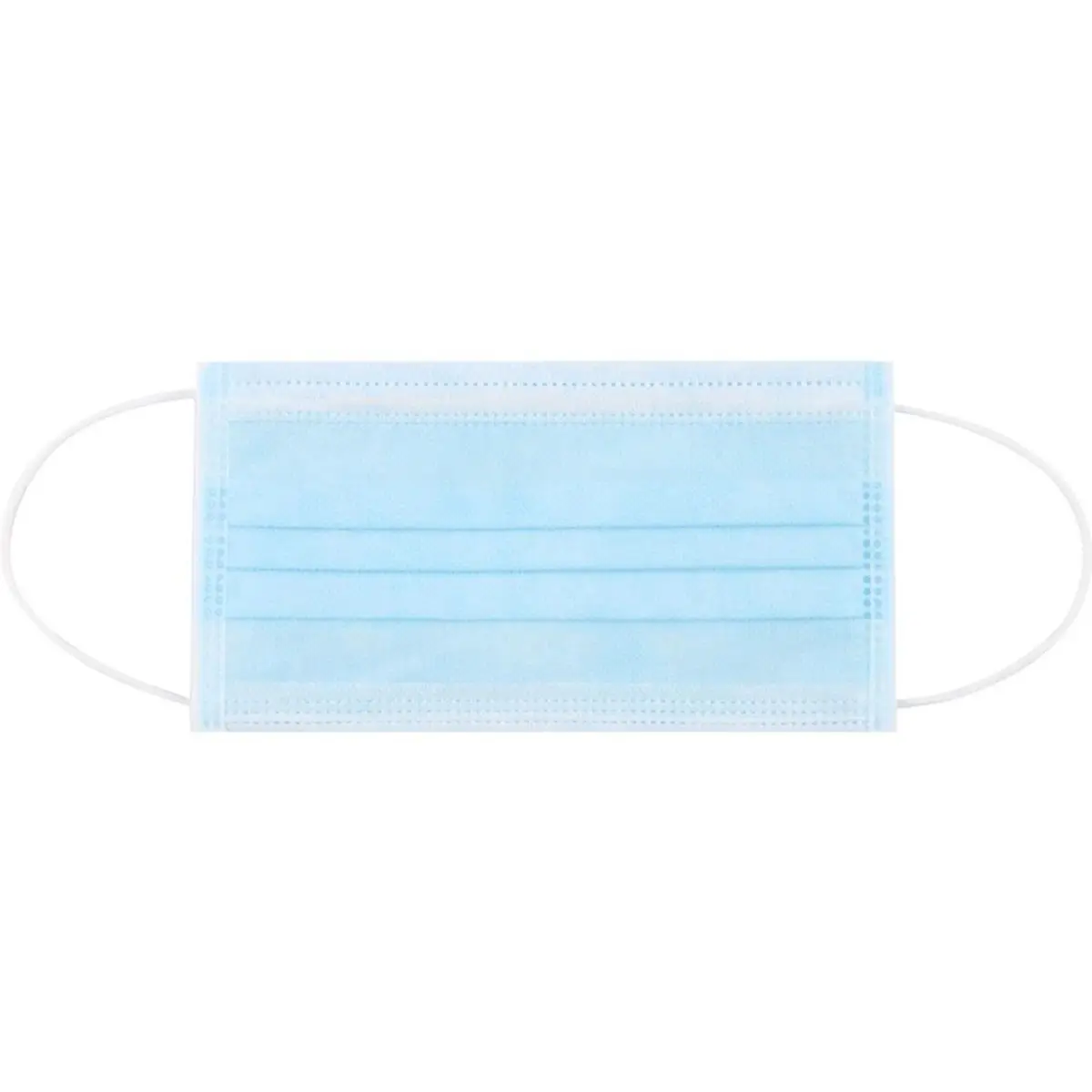 Genuine Joe 3-Ply Earloop Disposable Face Masks, Blue, Breathable, Latex-Free, Flexible Elastic Loops, Everyday Use - Pack of 50, Comfortable, Basic, Unisex, Face Covering Masks & Accessories