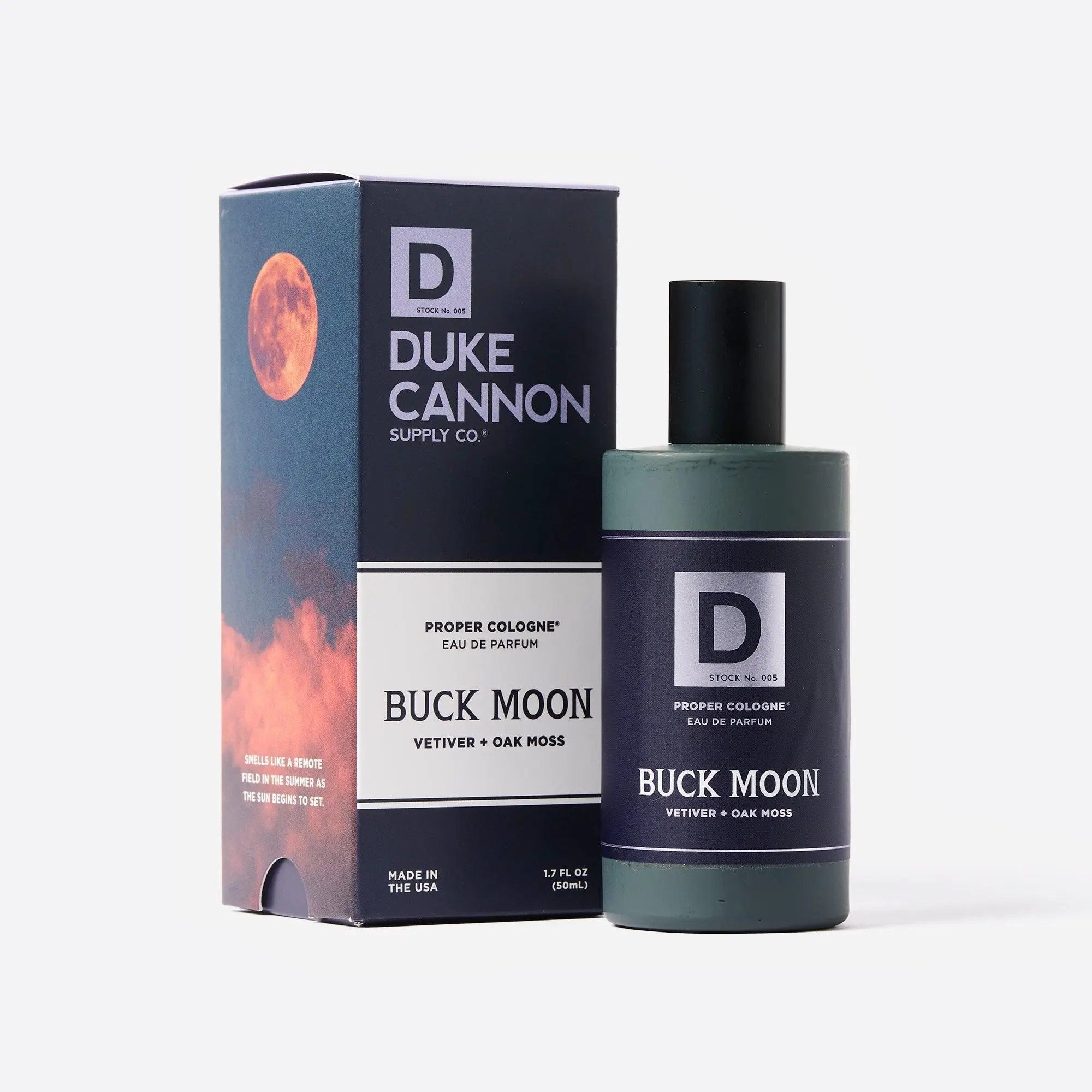 Duke Cannon Supply Co. Proper Cologne, 1.7 Fl Oz - Eau de Parfum for Men (Buck Moon) Duke Cannon Supply Co. Proper Cologne, 1.7 Fl Oz - Eau de Parfum for Men (Buck Moon)