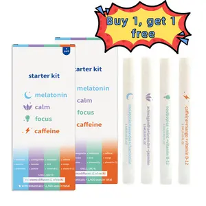 【 Buy 1 get 1 free 】4-in-1 Mint Aroma Nasal Inhaler Stick Kit |4 Sticks Per Box,Smokeless | Melatonin, Calm, Caffeine, Focus | SupportsRespiratory Health & Oral Hygiene