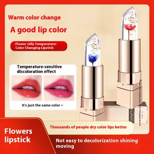 [Buy One Get One Free]Christmas Gift Crystal Fresh Flowers Colour-Changing Lipstick - A Thousand People, A Thousand Shades