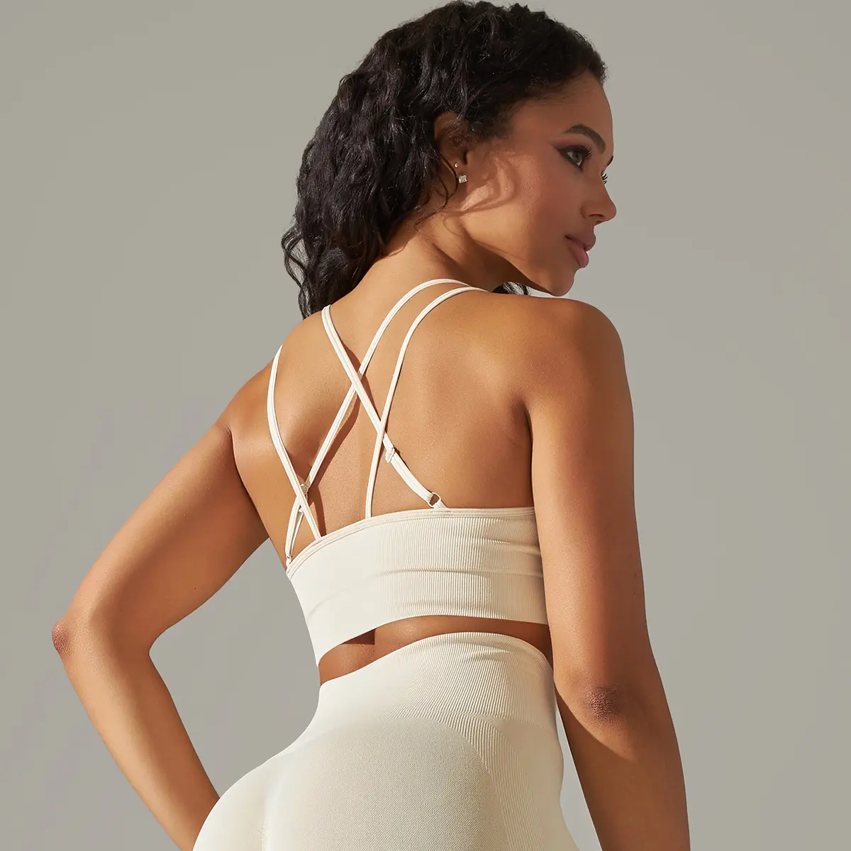 6610 Cross Bra   Beige