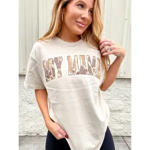 Camo Boy Mama Graphic Top