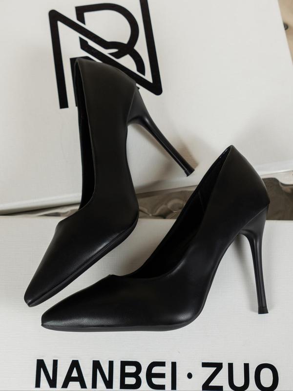 Women's Elegant Classy Stylish Pointed Toe Stiletto Court Pumps, Fashion Solid Color High Heels for Party, Daily Clothing Decor, Trendy All-match & Exquisite Heels for Women & Girls, Shoes, Footwear