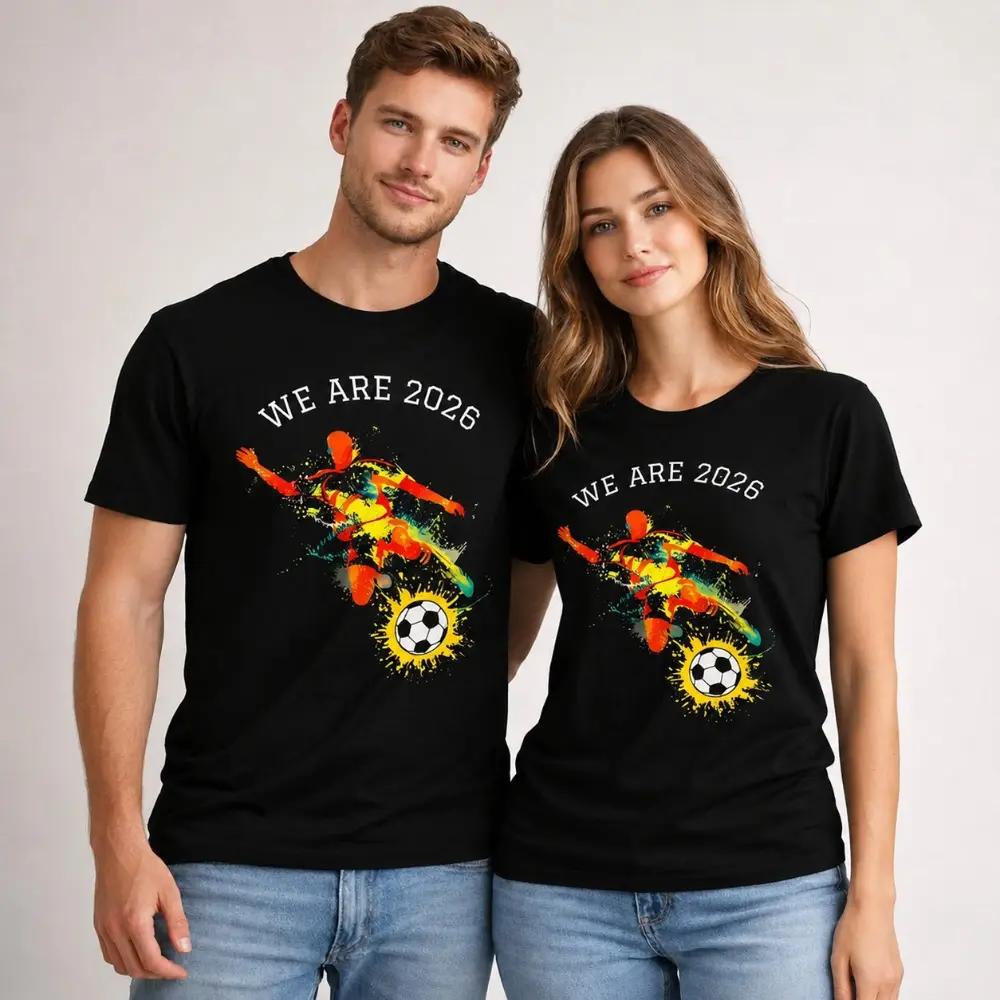 We Are 2026 Soccer Player T-Shirt | Futuristic Soccer Graphic