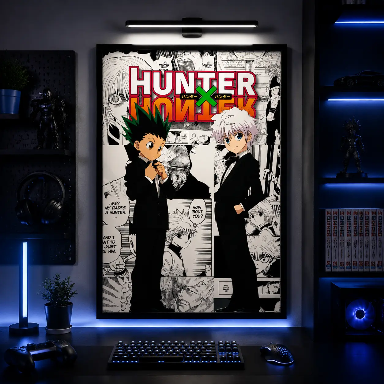 Hunter x Hunter Anime Poster - Hxh Gon Killua Poster - Hxh Poster - Hxh Anime Poster - Hunter x Hunter Wall Art - Hxh Print - Hisoka -Leorio Anime Poster Wall Art Print vintage anime poster anime fan manga lover fan art