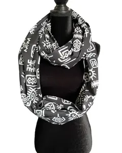 African Print Infinity Scarf & Head Wrap
