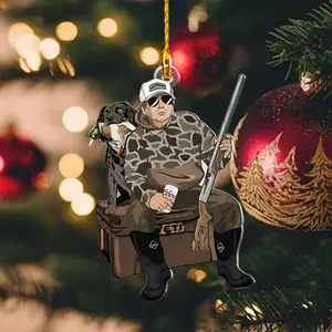 Camo Hunting Boykin Trump Ornament, Trump Duck Hunter Ornament, Christmas Tree Decor, Xmas Gift