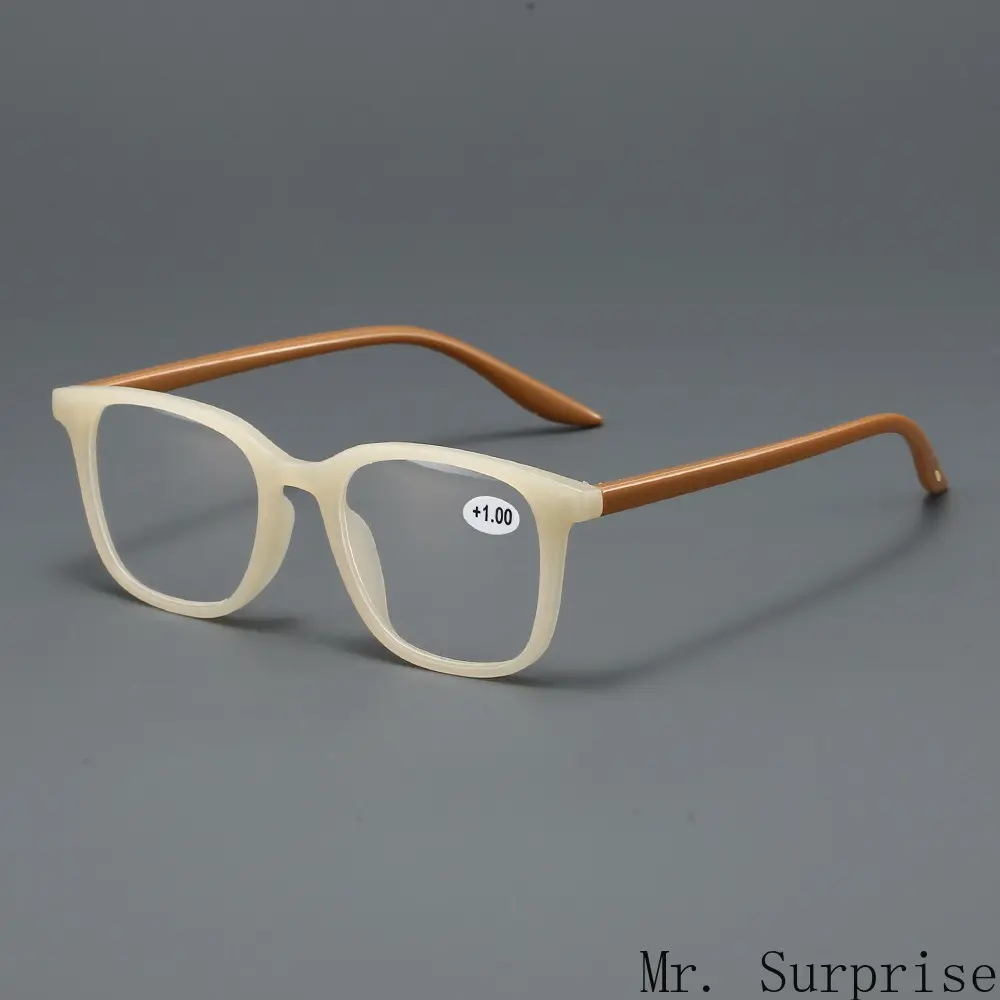 2025 New Arrival Unisex Korean Fashion Full Rim Square Frame Reading Glasses - Ultra-Light Comfort, HD Blue Light Blocking Lens Eyewear for Adults, Accessory Non-Prescription/Screen Use, Accessory Non-Prescription Glasses