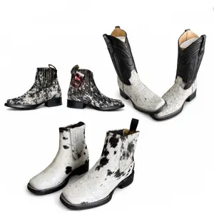 La Sierra Botas Cuero De Vaca / Cowboy boots Cowhide ankle boots