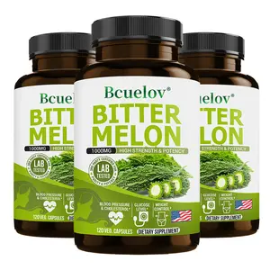 3-bottle pack Bitter Melon Health Supplement,Supports blood sugar balance