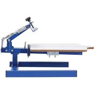 VEVOR Screen Printing Machine, 1 Color 1 Station Silk Screen Printing Press, 21.2x17.7in Screen Printing Press, Double-layer Positioning Pallet, Adjustable Tension for T-shirt DIY Printing
