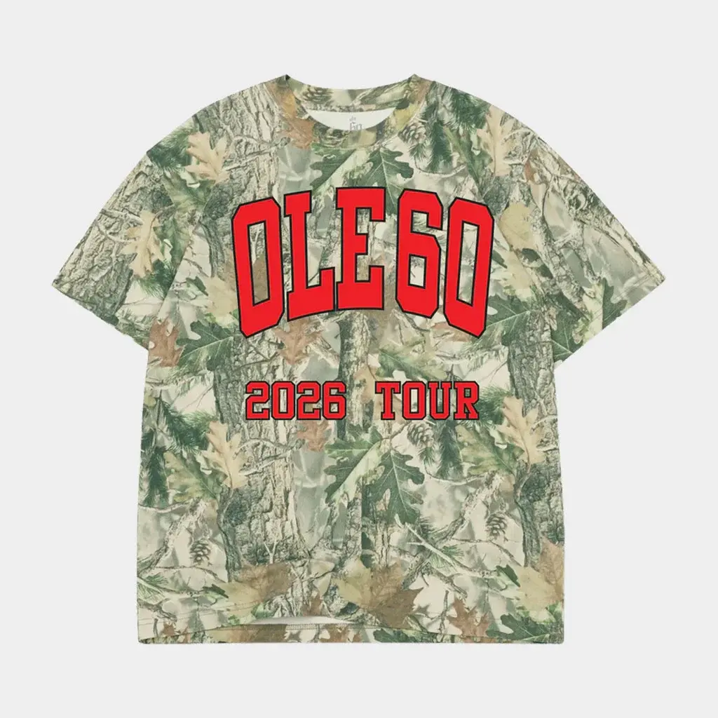 Ole 60 Merch 2026 Ole 60 Camo Tour T-Shirt Music Lover Gift Ideas For Him - T-Shirt HG
