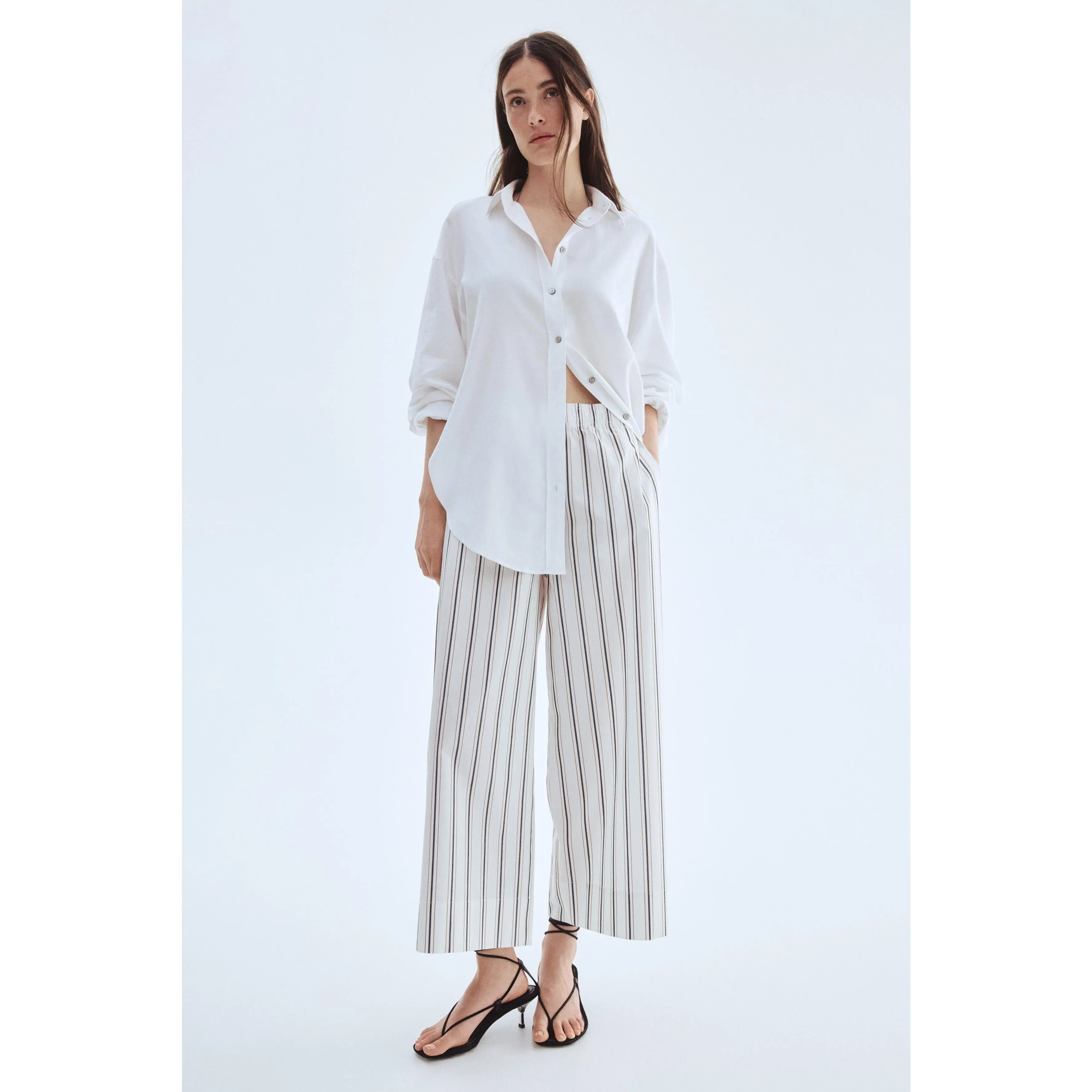 H&M Ankle-length cotton trousers H&M Ankle-length cotton trousers