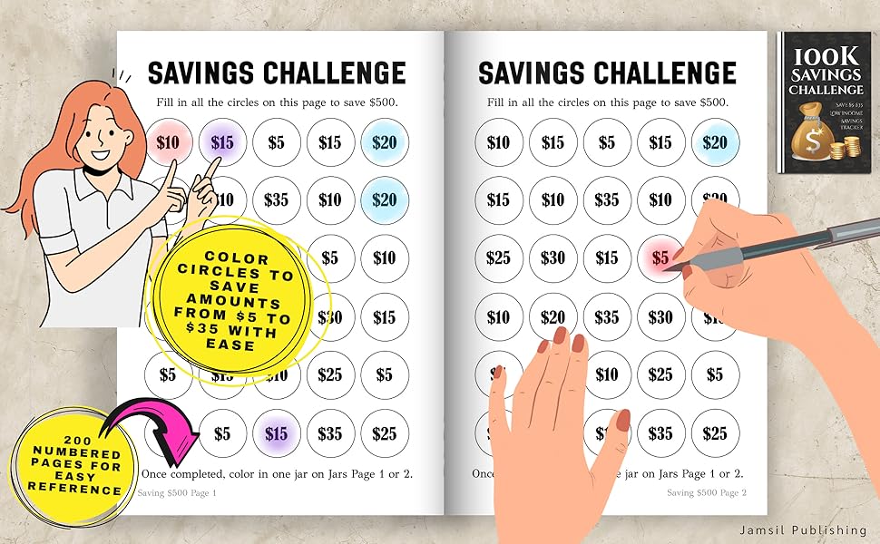 100k Savings Challenge Book: The Ultimate Guide to Save $100,000 with Fun and Easy Tracking