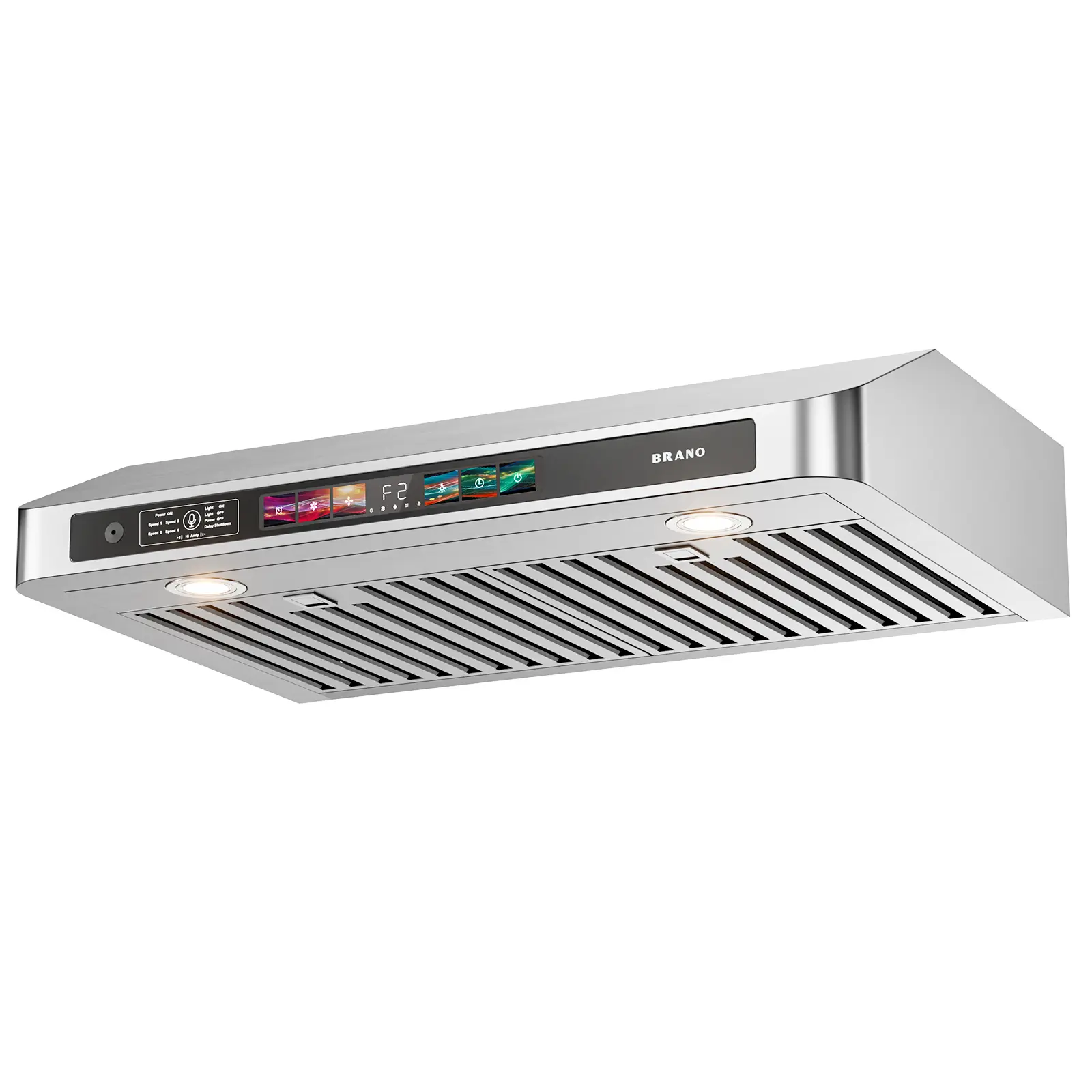 900 CFM Smart Under Cabinet Range Hood with Voice & Gesture Control, Slim Kitchen Vent Hood with LED Lights, 4-Speed Fan for Modern Kitchen Upgrade