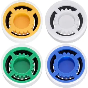 4pcs Shower Head Flow Restrictor, 1.5/1.8/2.0/2.5 GPM Shower Head Water Saver, Plastic, 0.56 0.54 0.21 in, Universal Size, 14mm Connector