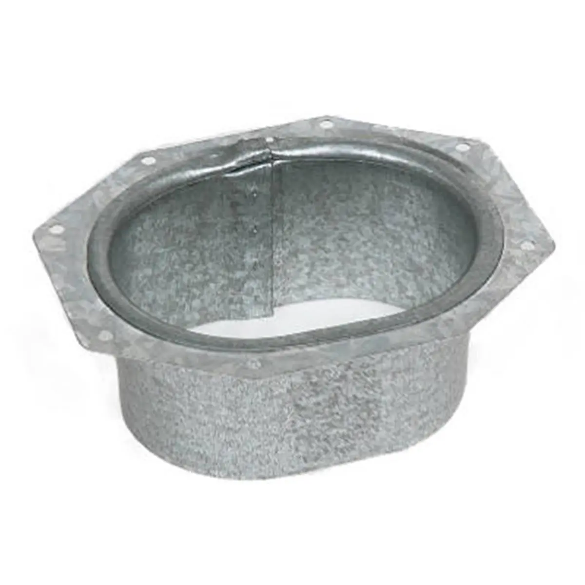 Amerimax Home Products 2 x 3 in. C-Style Gutter Outlet, Aluminum Downspout Connector for Sailing Rain Gutter Systems, Mill Finish