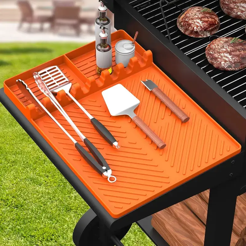 Silicone Griddle Cover Mat for Blackstone Grills 16" 11.5" 1.5",Food-Grade,Heat-Resistant,Non-Slip,Reusable,Outdoor Grill Accessories for Graduation