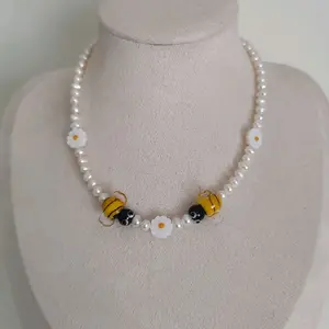 bumblebee choker necklace