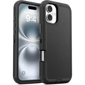 Entronix Case Compatible with iPhone 16 Plus - Triple-Layer Heavy Duty Protection