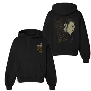 Ty Myers Basic Graphic Men's Hoodies, Heavy on the Soul Hoodies, Ideal For Fans