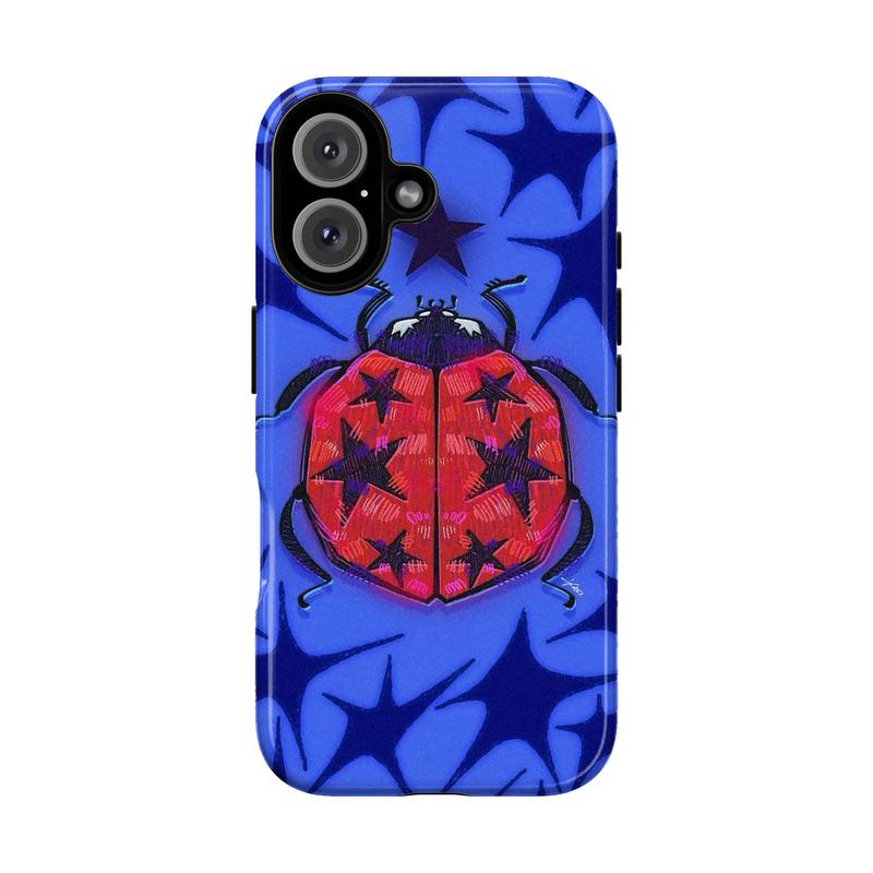 Ladybug Pattern Phone Case Collection, Denim Daisies Stars Grid Polka Dots Plaid Nature-Inspired Whimsical Vibes, Play Now Aesthetic Gift, iphone 17 promax case air 16 plus 15 promax 14 pro 13max 12 11 Samsung S25 EDGE S24 S23 S22 S21 NOTE 20 Ultra Fe