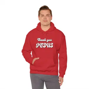 Thank You JESUS hooded sweatshirt | Christian faith typography hoodie