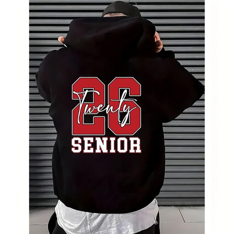 look Hoodie for 2026 Seniors with 'Twenty 26 Senior' Print