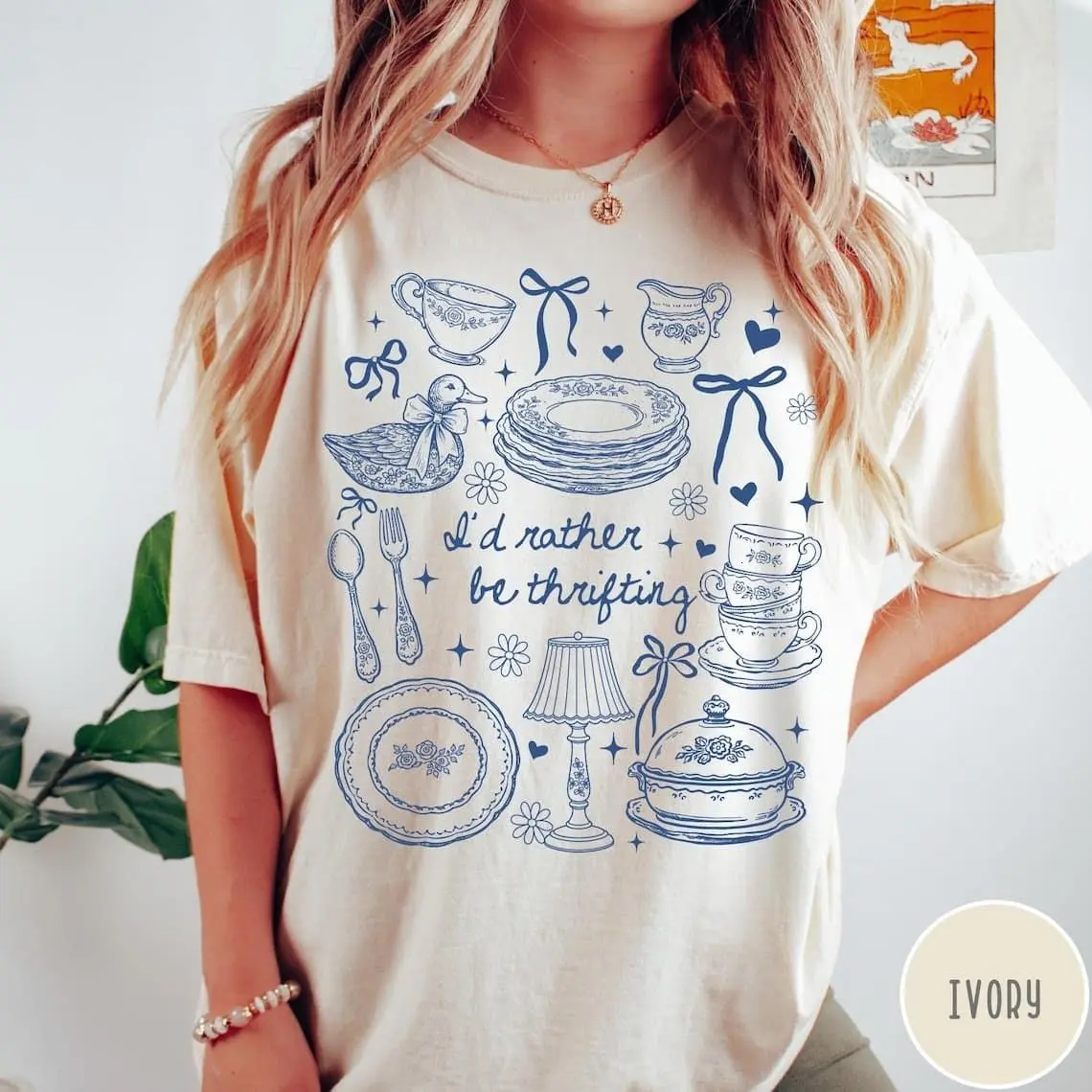 [Sale off up to 50%] Vintage Thrifting Comfort Colors® T-Shirt, Grandmacore Kitchen Shirt, Antique Lover Tshirt, Cottagecore Goose Tee, Trendy Thrifter Gift, Graphic Streetwear T-shirt