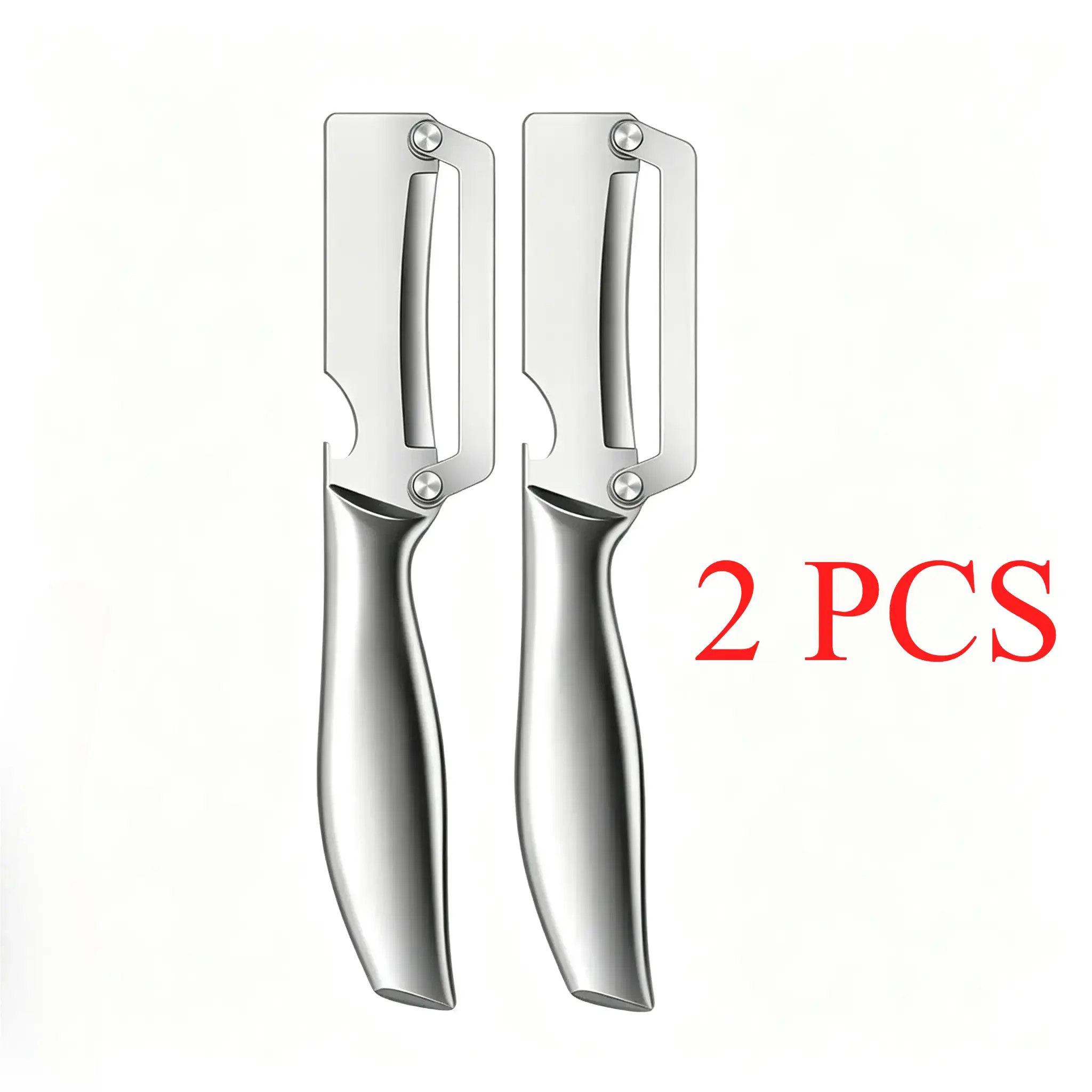 2 PCS-(Stainless steel handle)