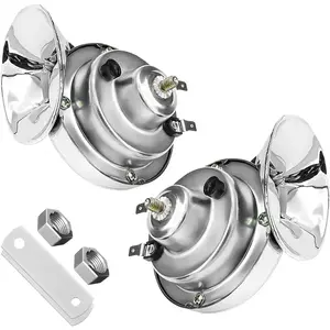 GOITHCA 2 PCS Loud Car Horn, 12V Waterproof Snail Electric Horn, High Tone Horns Replaces for Cars, SUVs, Trucks, Motorcycles, Electric Cars, Universal Car Accessories