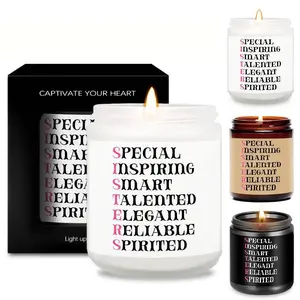 Sister Themed Scented Candle, 1 Count Special Inspiring Lavender Scented Candle, Sweet Funny Gift Idea for Best Sister Ever, Home Bedroom Decor