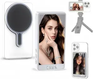 Phone vlog Selfie Monitor Screen, Content Creator Essentials, Back Camera Monitor iPhone & Android Phone,Magnetic Mount Wireless Connection, Using Phone Rear Camera for Selfie Vlog Live Stream TikTok