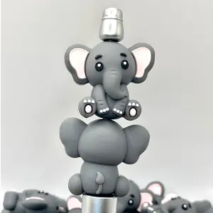 It's Tons of Fun With You 3D Silicone Focal Beads - Elephant Shape Beading & Crafting