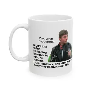 The Inchident - Ceramic Mug (11oz) - Nothing, just an INCHIDENT! - Maxx vs Charless - Motorsport (Nothing just an incident)